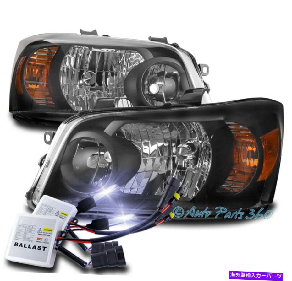 USヘッドライト 04-06トヨタハイランダの交換ヘッドライトヘッドランプブラックW / 06K HIDキット FOR 04-06 TOYOTA HIGHLANDER REPLACEMENT HEADLIGHTS HEADLAMP BLACK W/06K HID KIT【並行輸入品】