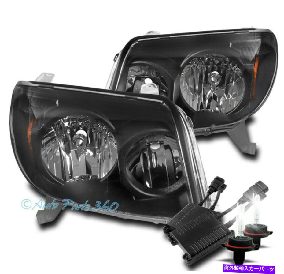 USヘッドライト 03-05トヨタ4RUNNERブラックの交換用クリスタルヘッドライトランプW / 50W 8K HID FOR 03-05 TOYOTA 4RUNNER BLACK REPLACEMENT CRYSTAL HEADLIGHT LAMP W/50W 8K HID【並行輸入品】
