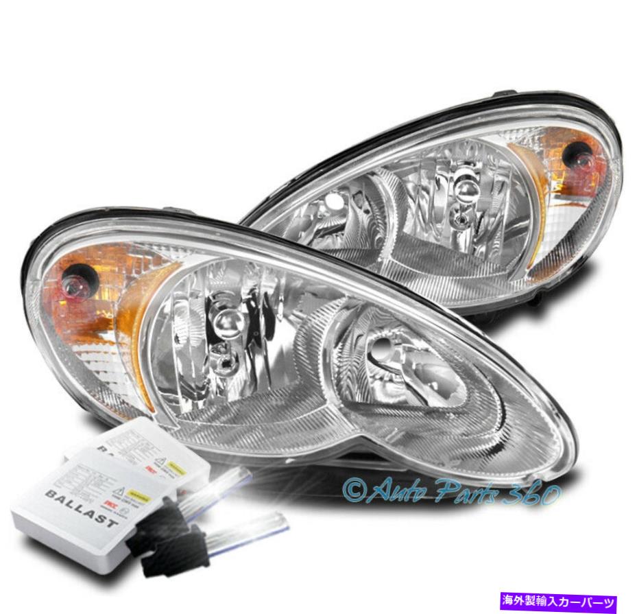 USヘッドライト Chrysler PT CRUISER Crystal Style Headlights Lamps Chrome W / 8000K HID FOR 06-10 CHRYSLER PT CRUISER CRYSTAL STYLE HEADLIGHTS LAMPS CHROME W/8000K HID【並行輸入品】
