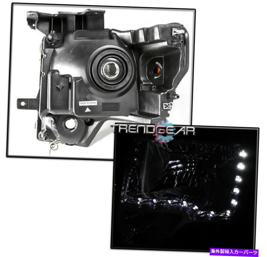 USヘッドライト 2009-2014フォードF-150 LEDクリスタルスタイルクロムヘッドライトW / Blue DRL + HIDキット FOR 2009-2014 FORD F-150 LED CRYSTAL STYLE CHROME HEADLIGHTS W/BLUE DRL+HID KIT【並行輸入品】｜Us Custom Parts Shop USDM