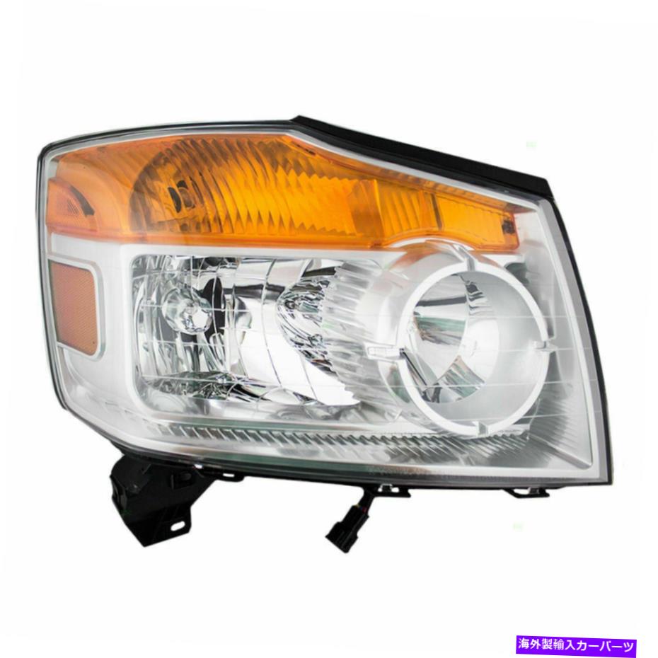 USヘッドライト 08-15日産アルマダのための新しい乗客ハロゲンヘッドライトヘッドランプアセンブリドット New Passengers Halogen Headlight Headlamp Assembly DOT for 08-15 Nissan Armada【並行輸入品】