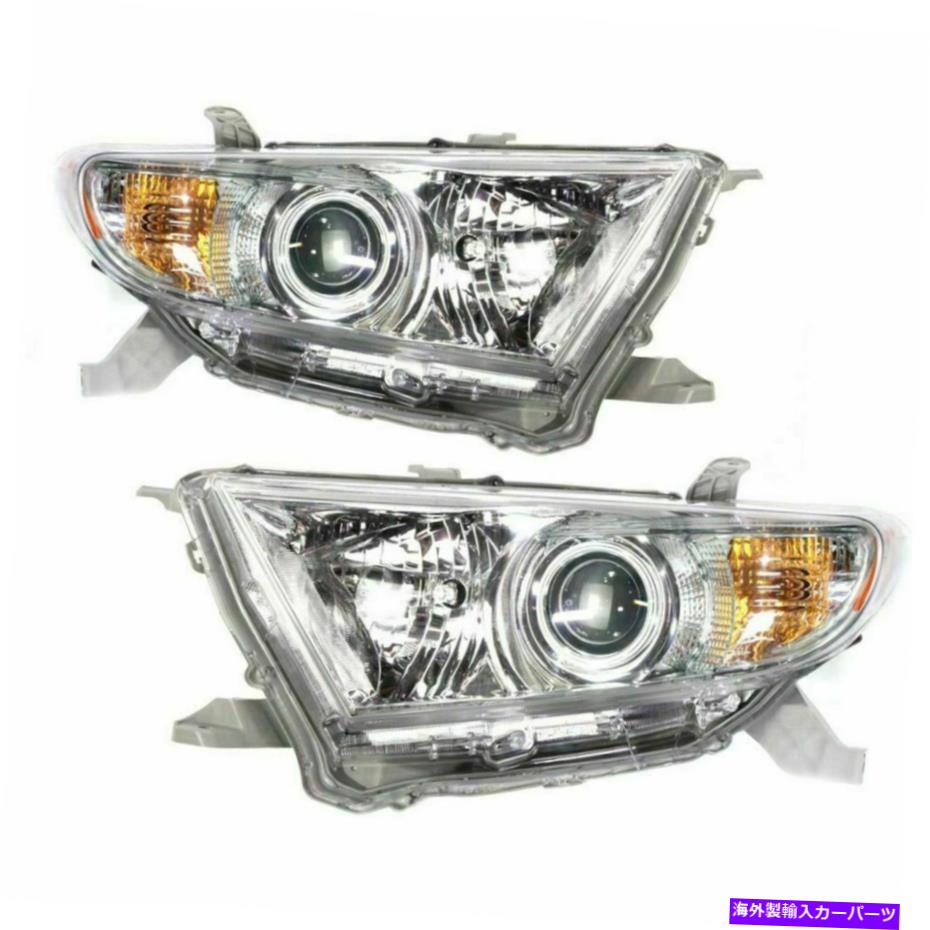 USヘッドライト トヨタハイランダー2010のための2つの左右の側面ヘッドライトアセンブリの新しいセット New Set of 2 Left and Right Side Headlight Assembly For Toyota Highlander 2010【並行輸入品】