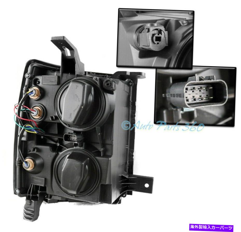 USヘッドライト 14-15シボリーSilverado 1500ブラック/アンバーヘッドライトランプW /バンパーブルーLED DRL FOR 14-15 CHEVY SILVERADO 1500 BLACK/AMBER HEADLIGHTS LAMP W/BUMPER BLUE LED DRL【並行輸入品】｜Us Custom Parts Shop USDM