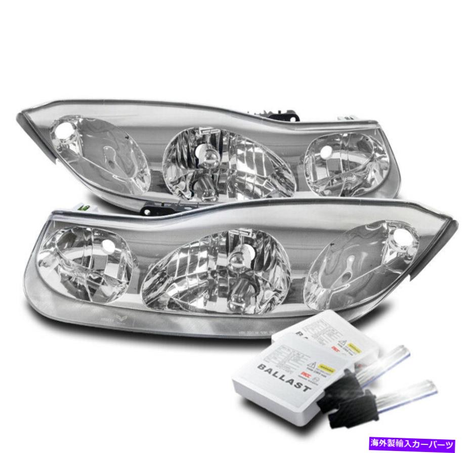 USヘッドライト 2001-2002サターンSCシリーズSC1 SC2クロームヘッドライトヘッドランプW / 6K HIDセット FOR 2001-2002 SATURN SC SERIES SC1 SC2 CHROME HEADLIGHTS HEADLAMPS W/6K HID SET【並行輸入品】