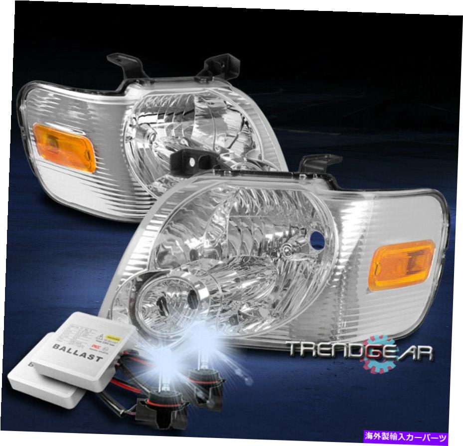 USヘッドライト 2006-2010フォードエクスプローラスポーツSUVクロームヘッドライトヘッドランプ+ 8000KキセノンHID FOR 2006-2010 FORD EXPLORER SPORT SUV CHROME HEADLIGHT HEADLAMP +8000K XENON HID【並行輸入品】｜Us Custom Parts Shop USDM