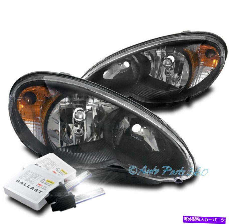 USヘッドライト Chrysler PT CRUISER Crystal Style Headlights Lamples Black W / 8000K HID FOR 06-10 CHRYSLER PT CRUISER CRYSTAL STYLE HEADLIGHTS LAMPS BLACK W/8000K HID【並行輸入品】