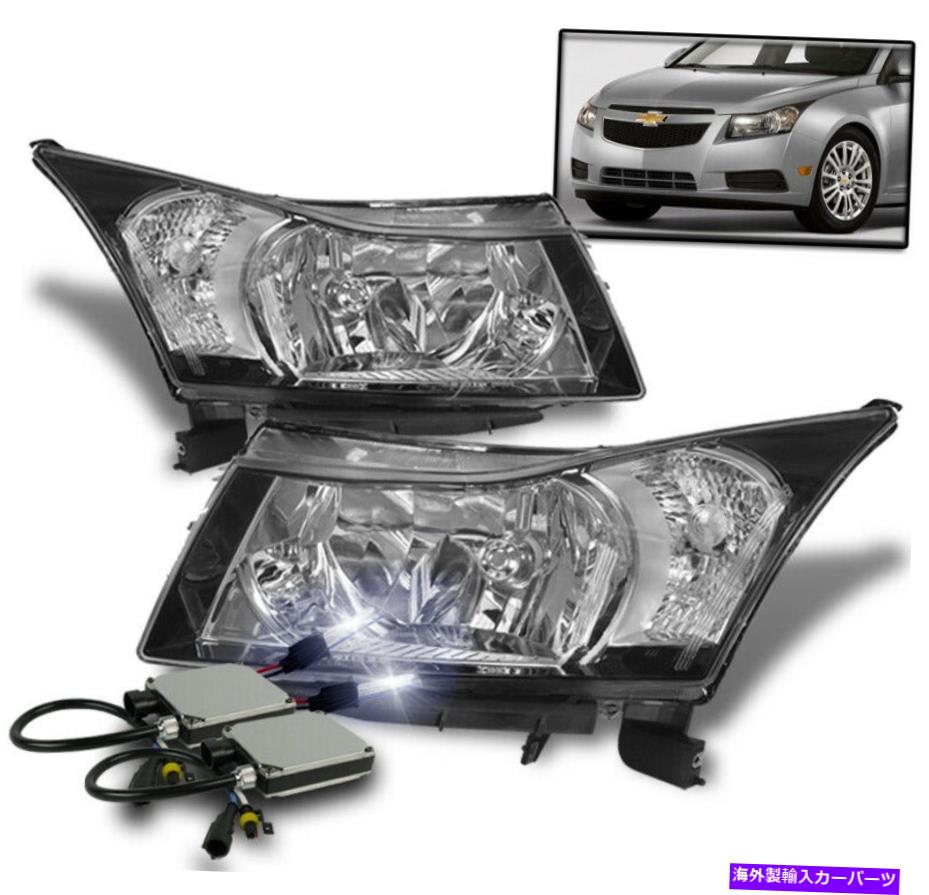 USヘッドライト 11-15 Chevy Cruze / 16 Limited LS LT Headlamp Lamp W / 10K HID Kit L + R For 11-15 Chevy Cruze/16 Limited LS LT Headlight Headlamp Lamp w/10K HID Kit L+R【並行輸入品】