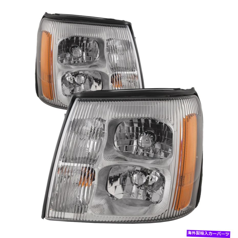 USヘッドライト フィット03-06キャデラックエスカレードHIDヘッドライトペアセットW /パフォーマンスレンズ Fits 03-06 Cadillac Escalade HID Headlights Pair Set w/ Performance Lens【並行輸入品】