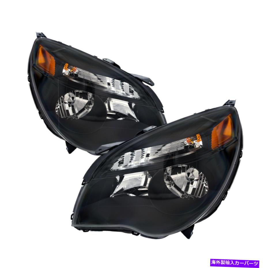 USヘッドライト ブラックヘッドライトパフォーマンスレンズセットフィット10-15シボレーEquinox LT / LS Black Headlights Performance Lens Set Fits 10-15 Chevrolet Equinox Lt/Ls【並行輸入品】