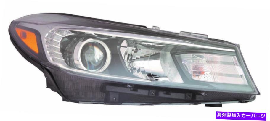 USヘッドライト -17-18 Kia Forte Free Shippin用の新しい助手席側ハロゲンヘッドライトW / LED New Passenger Side Halogen Headlight w/LED FOR -17-18 Kia Forte FREE SHIPPIN【並行輸入品】