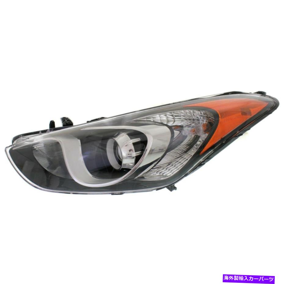USヘッドライト 2016年 - 2015年2016年 - 2015年2016年2016年2017年Hyundai Elantra GT Headlight For 2013-2015 2016 2017 Hyundai Elantra GT Left With Bulb【並行輸入品】