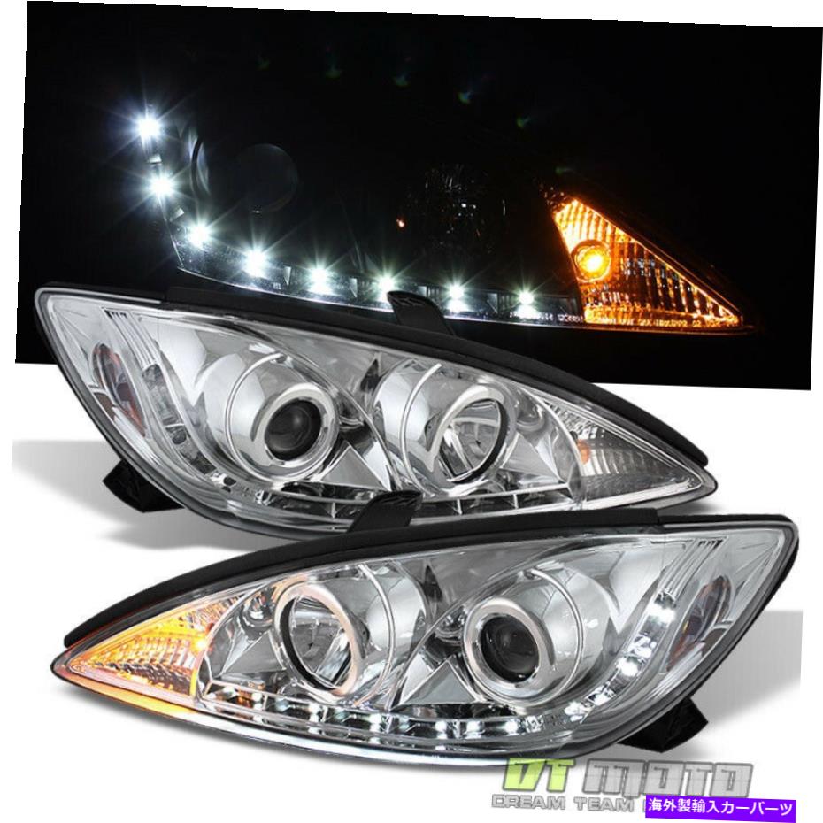 USヘッドライト 2002年から2006年トヨタカムリプロジェクターヘッドライトW / DRL LED昼間の走行灯 For 2002-2006 Toyota Camry Projector Headlights W/DRL LED Daytime Running Lights【並行輸入品】