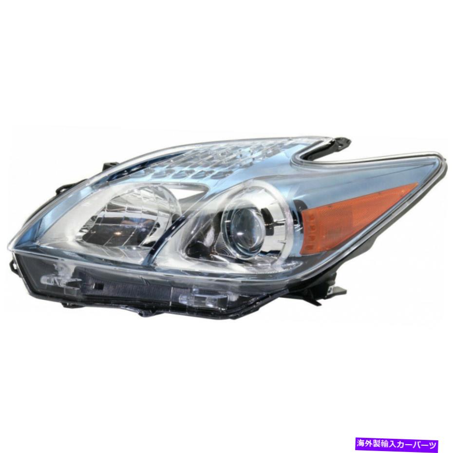 USヘッドライト TOYOTA PRIUSプラグインヘッドライトドライバサイドカーパ Fits 2012-2015 Toyota Prius PLUG-IN Headlight Driver Side CAPA【並行輸入品】