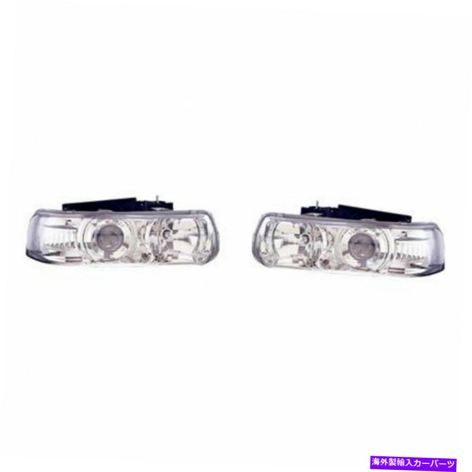 USヘッドライト GM2505108フィット1999-2002 Chevy Silverado 1500プロジェクターヘッドライトペアChrom GM2505108 Fits 1999-2002 Chevy Silverado 1500 Projector Headlight Pair Chrom【並行輸入品】｜Us Custom Parts Shop USDM
