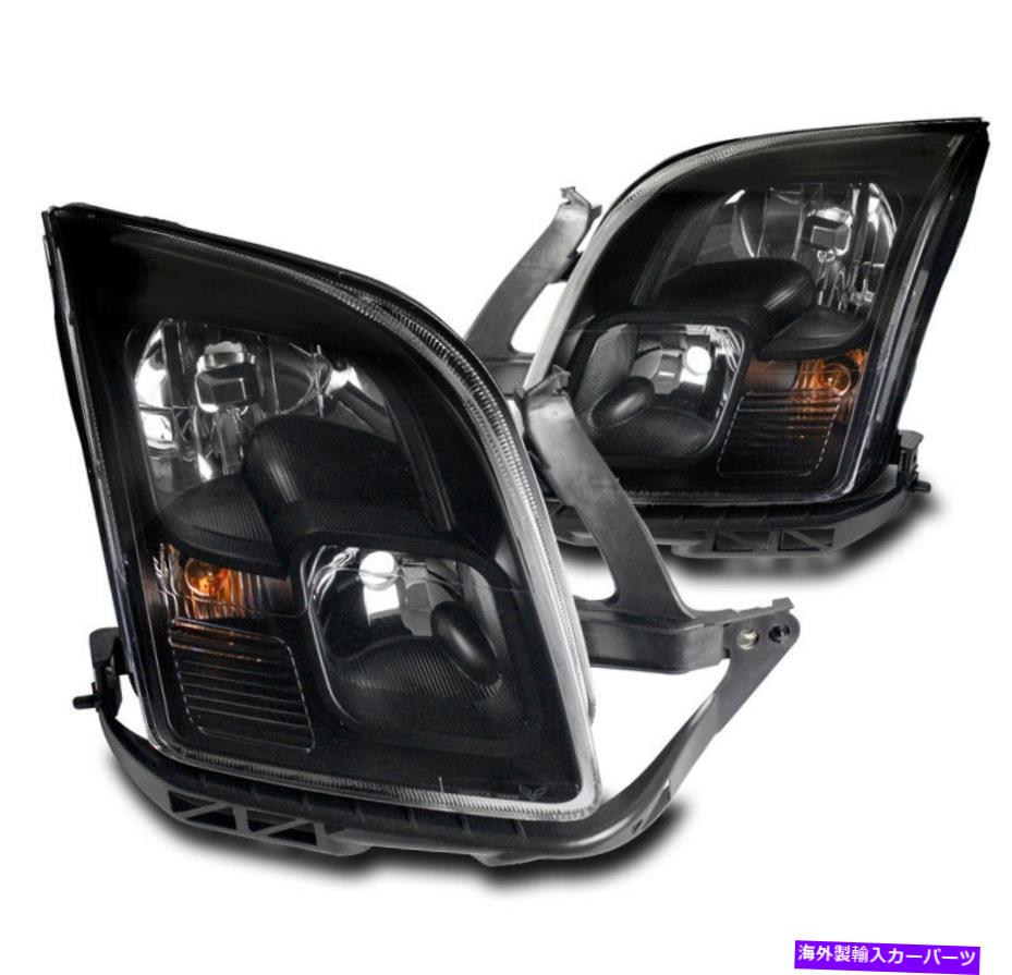 USヘッドライト 06-09フォードフュージョンクリスタルスタイルヘッドライトヘッドランプランプアセンブリブラック FIT FOR 06-09 FORD FUSION CRYSTAL STYLE HEADLIGHTS HEADLAMPS LAMP ASSEMBLY BLACK【並行輸入品】