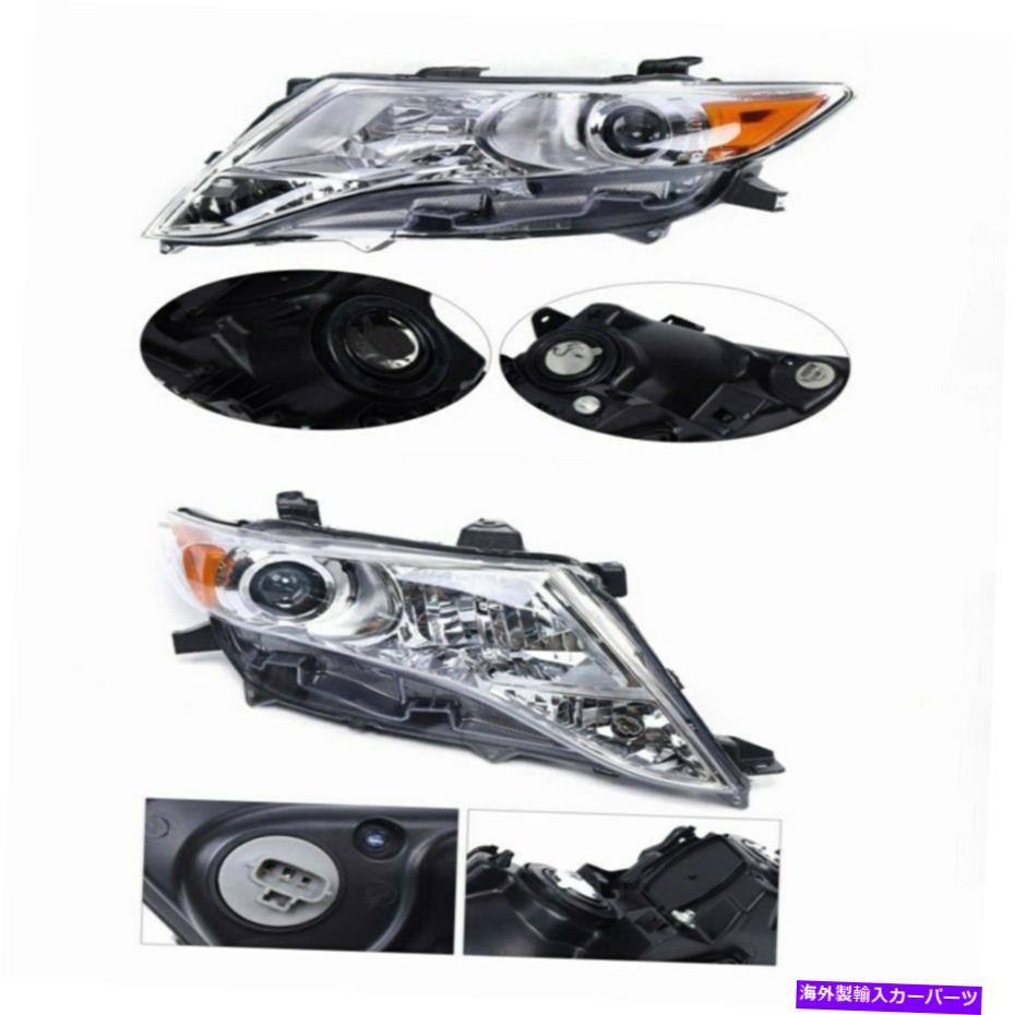 USヘッドライト TOYOTA VENZAクリアハロゲンヘッドライトヘッドランプヘッドライトランプペアセットのフィット Fits For Toyota Venza Clear Halogen Headlight Headlamp Head Light Lamp Pair Set【並行輸入品】