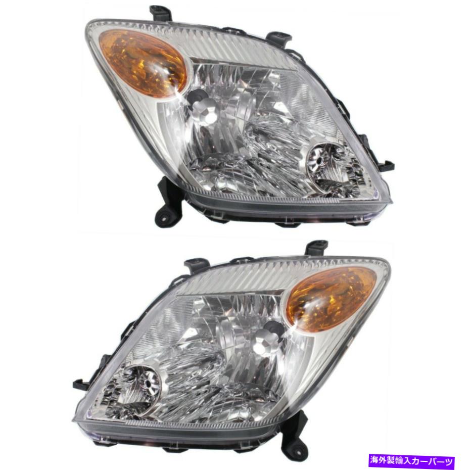 USヘッドライト Halogenヘッドライト2006 SCION XA左右ペア Halogen Headlight Set For 2006 Scion xA Left & Right Pair【並行輸入品】