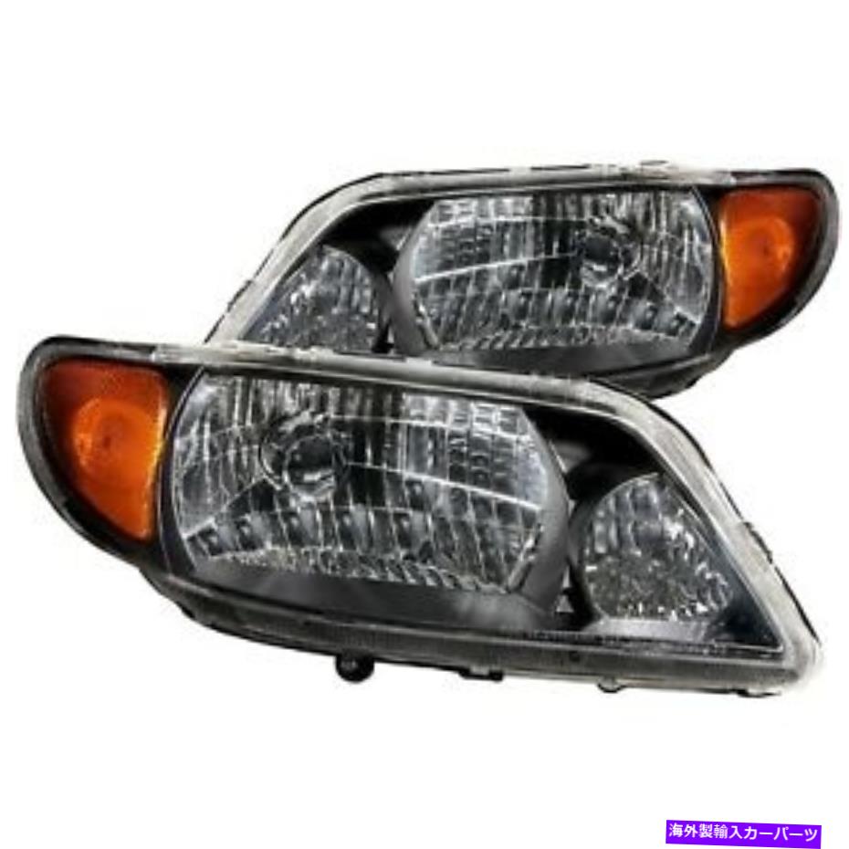 USヘッドライト Anzo Crystal Headlights Black for 01-03 Mazda Protege. ANZO CRYSTAL HEADLIGHTS BLACK FOR 01-03 MAZDA PROTEGE【並行輸入品】