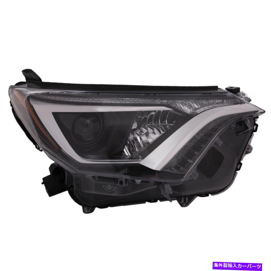 USヘッドライト ヘッドライトハロゲン右乗客Capaフィット16-18トヨタRAV4 /ハイブリッドジャパン Headlight Halogen Right Passenger CAPA Fits 16-18 Toyota Rav4/Hybrid Japan Built【並行輸入品】