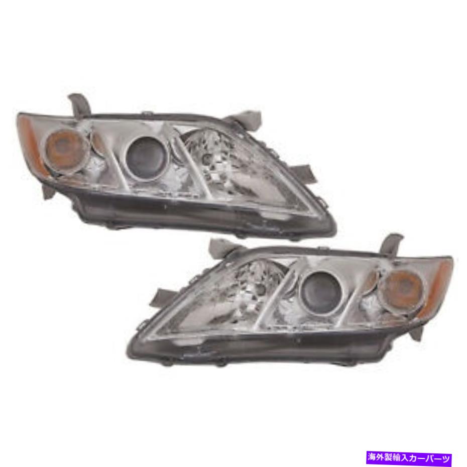 USヘッドライト ヘッドライトCAPA左右ペア2007-2009トヨタカムリアメリカビルド Headlights CAPA Left Right Pair Fits 2007-2009 Toyota Camry USA Built【並行輸入品】