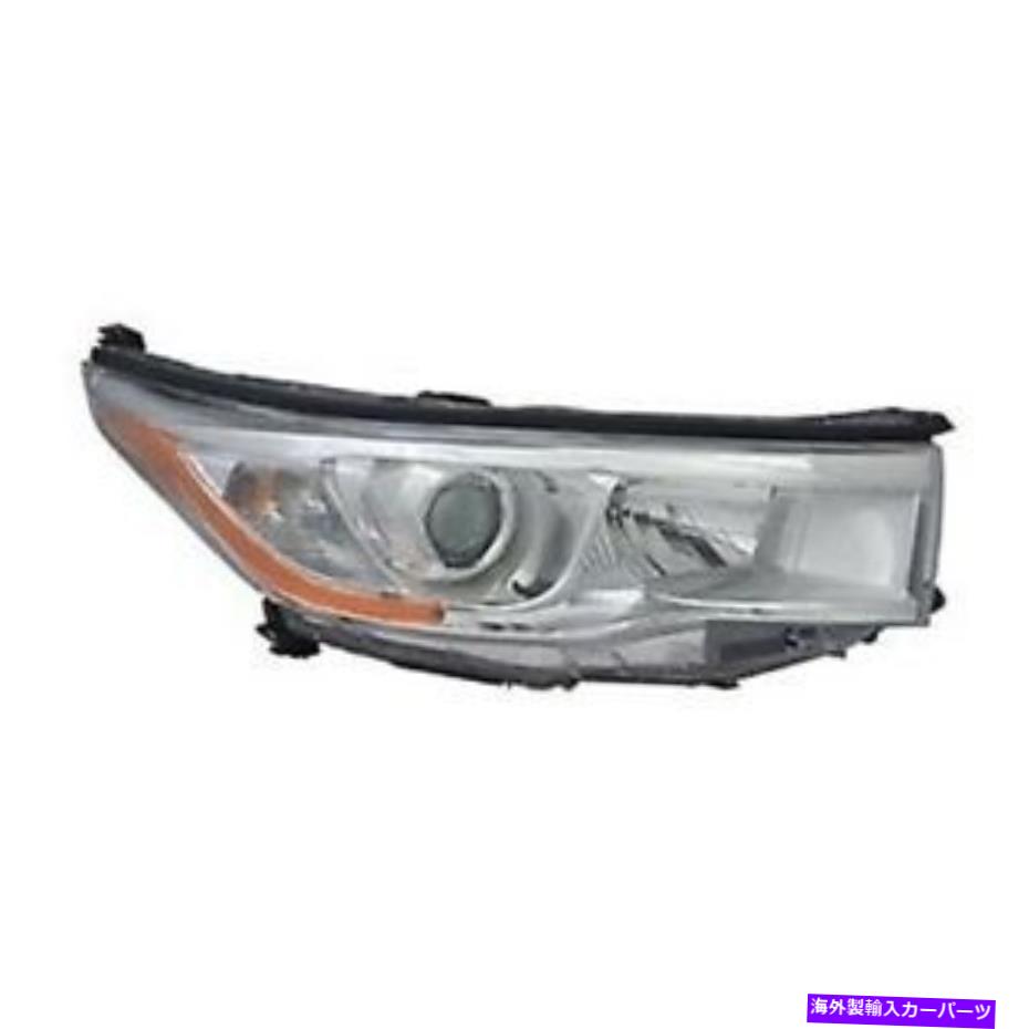 USヘッドライト 14-15トヨタハイランダのための右側ヘッドライトアセンブリ（w / oスモーククローム） Right Side Headlight Assembly For 14-15 Toyota Highlander (w/o Smoked Chrome)【並行輸入品】