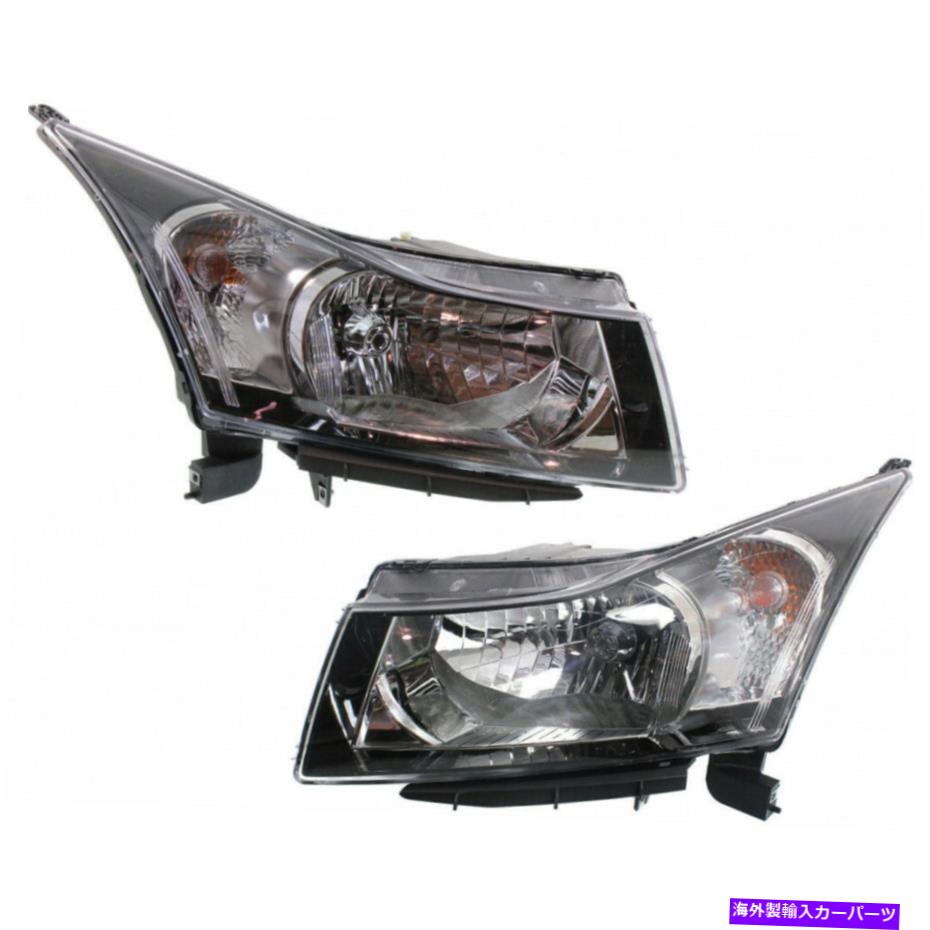 USヘッドライト Chevy Cruze Headlightアセンブリ2011 2012ペアLHとRHサイドのサイド1stデザインカーパ For Chevy Cruze Headlight Assembly 2011 2012 Pair LH and RH Side 1st Design CAPA【並行輸入品】