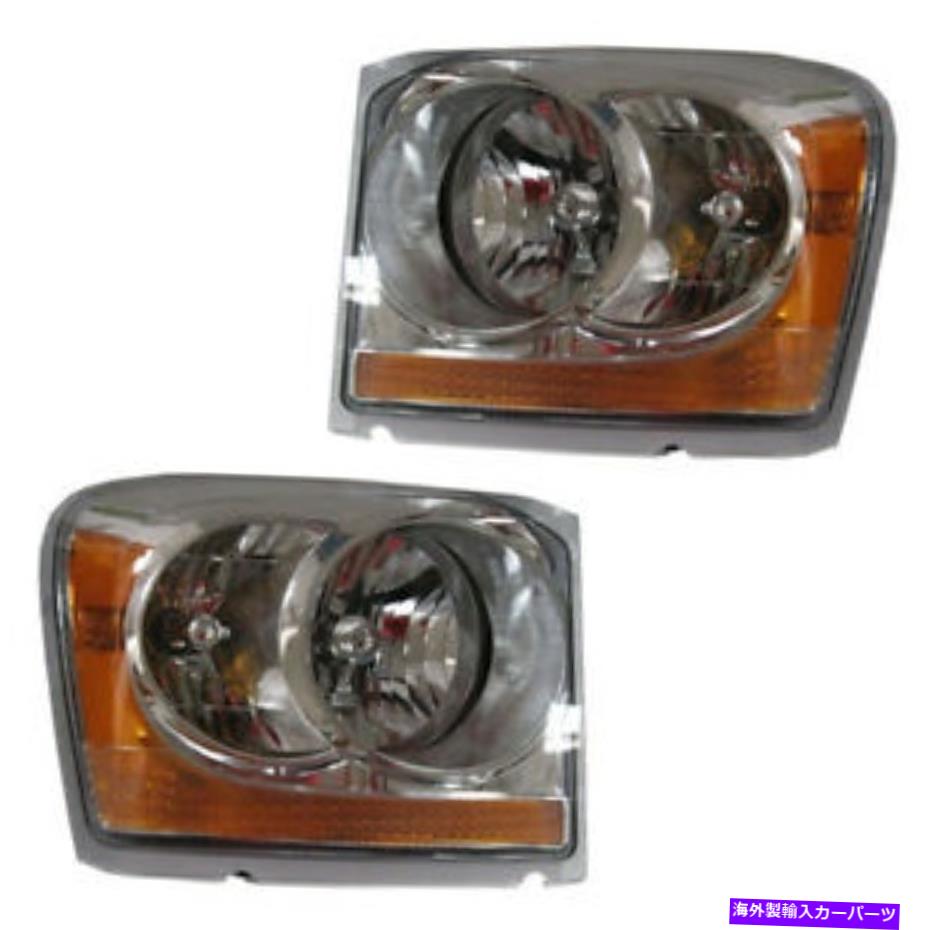 USヘッドライト 06 DURANGOヘッドライトヘッドランプフロントヘッドランプライト右左サイドセットペアドット 06 Durango Headlight Headlamp Front Head Lamp Light Right Left Side Set PAIR DOT【並行輸入品】