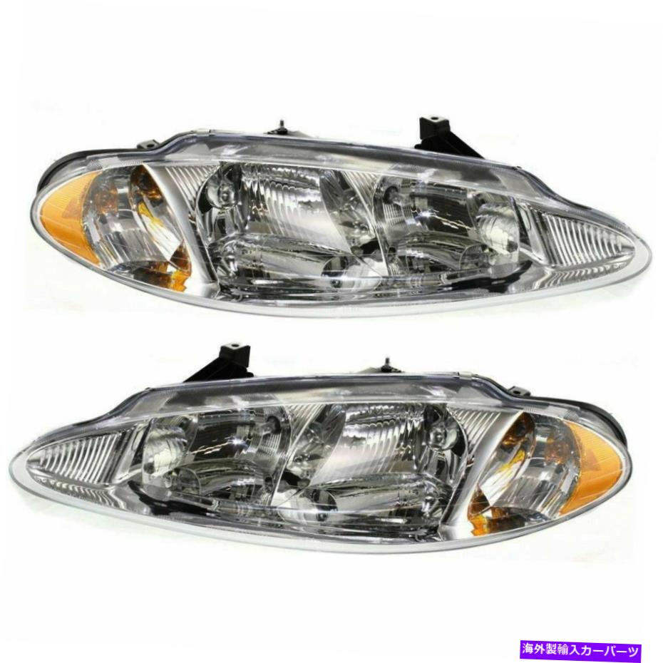 USヘッドライト 2つのヘッドランプアセンブリの新しいセット左右サイドフィットクライスラードッジイントロピッド New Set Of 2 Head Lamp Assembly Left & Right Side Fits Chrysler Dodge Intrepid【並行輸入品】