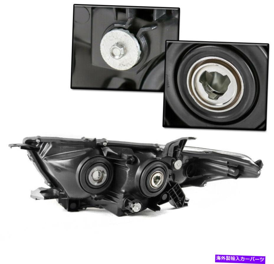 USヘッドライト 2011-2013トヨタハイランダーブラックプロジェクターヘッドライトW /バンパーLED DRLランプ FOR 2011-2013 TOYOTA HIGHLANDER BLACK PROJECTOR HEADLIGHTS W/BUMPER LED DRL LAMP【並行輸入品】