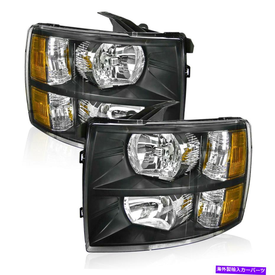 USヘッドライト 2007-2014のためのペアリフレクターヘッドライトシボレーSilverado 1500 2500HD 3500HD Pair Reflector Headlights For 2007-2014 Chevrolet Silverado 1500 2500HD 3500HD【並行輸入品】｜Us Custom Parts Shop USDM