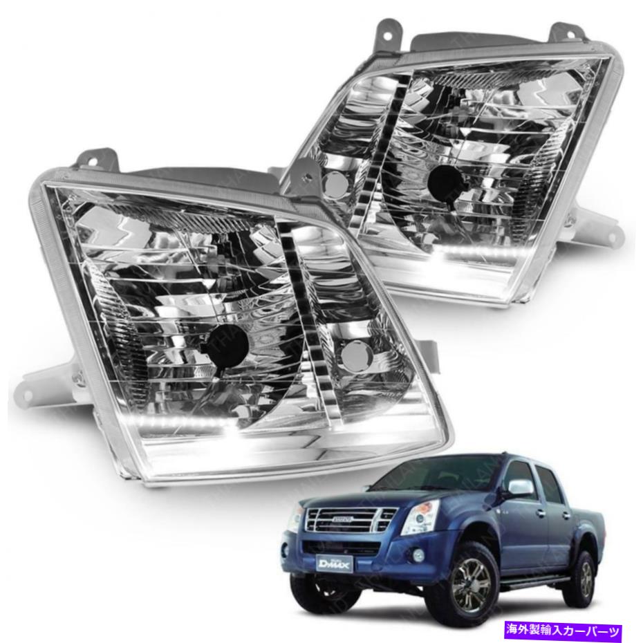 USヘッドライト 2007 - 10 11ヘッドランプライトH4 LH D-MAX D MAX HOLDEN RODEOピックアップ 2007 - 10 11 Head Lamp Light H4 LH For Isuzu D-max D Max Holden Rodeo Pickup【並行輸入品】