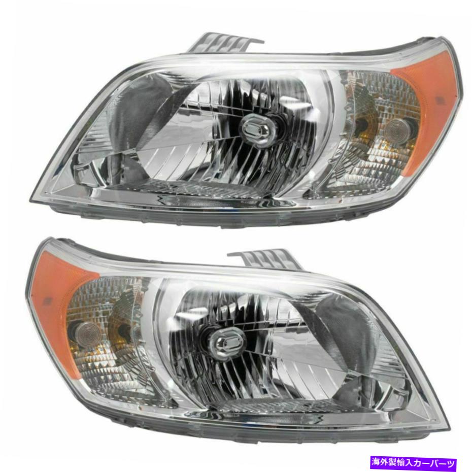 USヘッドライト Chevrolet Aveo 5 2010 2011 Headlightハロゲン右＆左ペアセット FITS FOR CHEVROLET AVEO 5 2010 2011 HEADLIGHT HALOGEN RIGHT & LEFT PAIR SET【並行輸入品】