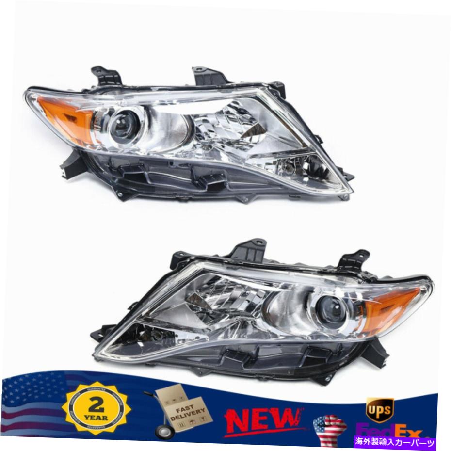 USヘッドライト 2009-2016トヨタVenza Chrome Halogenヘッドライトフロント左+右 For 2009-2016 Toyota Venza Chrome Halogen Headlights Front Left + Right【並行輸入品】