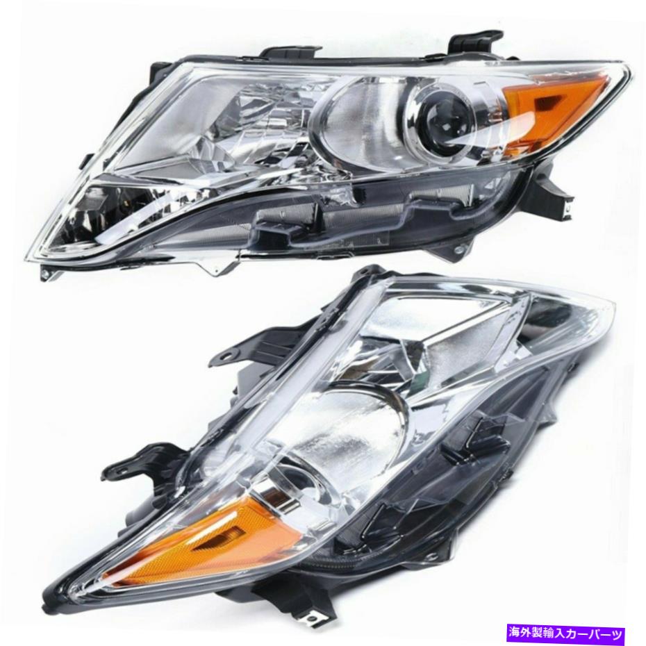 USヘッドライト 2009-2016トヨタVenzaのためのハロゲンヘッドライトランプLH＆RHペア Halogen Headlight Lamp LH & RH Pair For 2009-2016 Toyota Venza【並行輸入品】