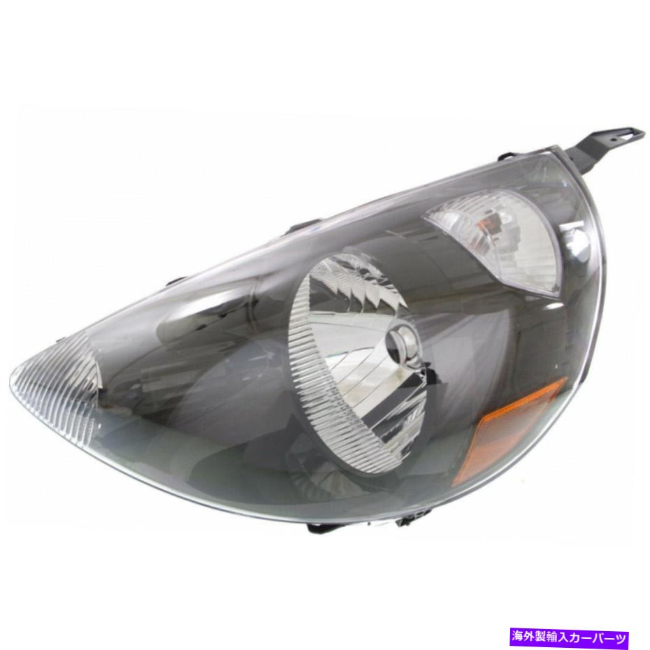 USヘッドライト Honda Fit Headlight 2007 2008ドライバサイドハロゲンブラックインテリアHO2502131 For Honda Fit Headlight 2007 2008 Driver Side Halogen Black Interior HO2502131【並行輸入品】