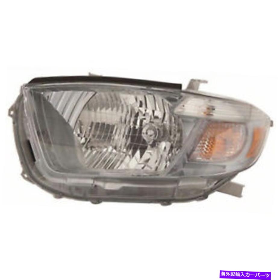 USヘッドライト TO2502202 CAPA左ヘッドランプアセンブリコンポジット10トヨタハイランダ TO2502202 CAPA Left Headlamp Assembly Composite for 10 Toyota Highlander【並行輸入品】