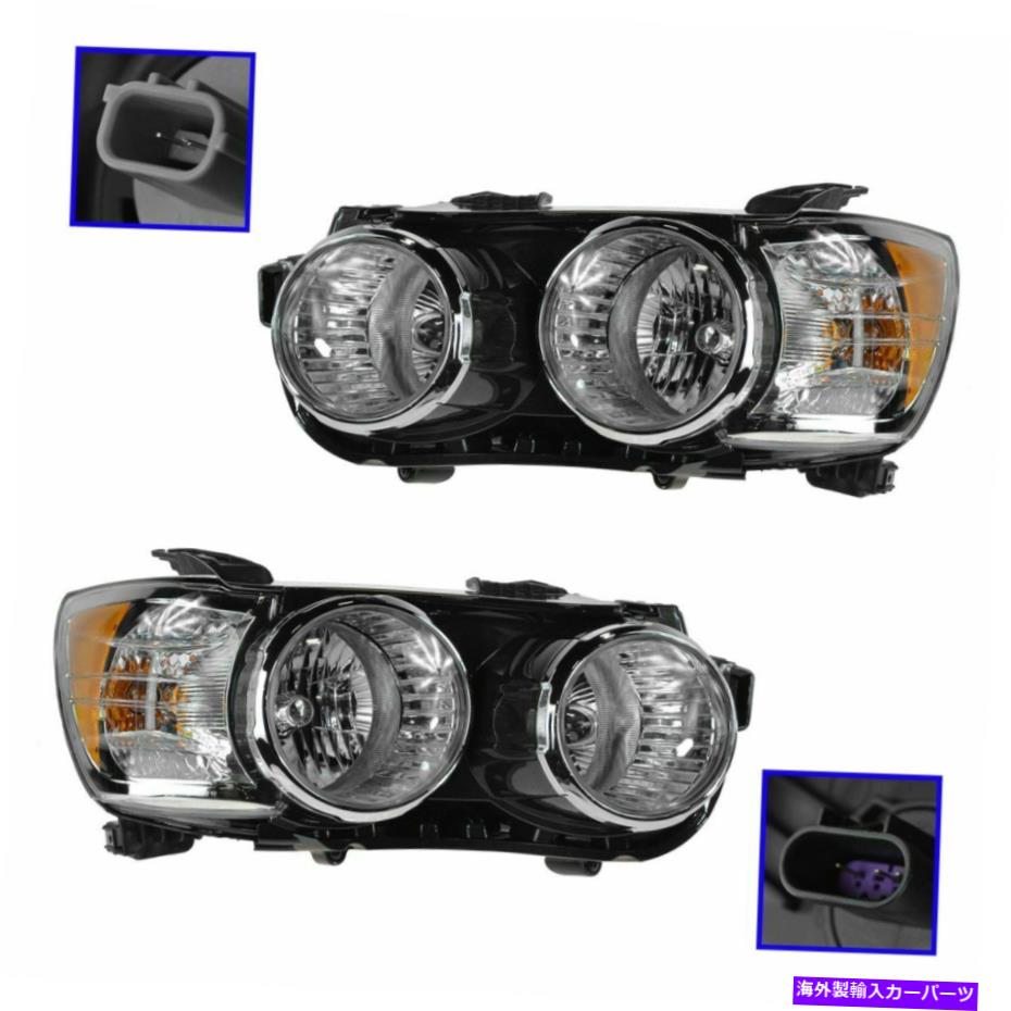 USヘッドライト ヘッドライトヘッドランプライトランプLH RHドライバーの乗客ペアは12-14シボレーソニック Headlight Headlamp Light Lamp LH RH Driver Passenger Pair for 12-14 Chevy Sonic【並行輸入品】