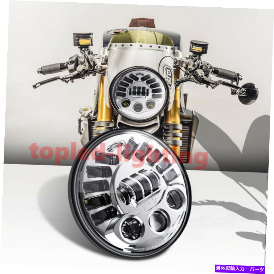 USヘッドライト ハーレーBMW R NINET R9T H4 LEDランプのための新しい7インチの適応オートバイのヘッドライト NEW 7 inch Adaptive Motorcycle Headlight For Harley BMW R NineT R9T H4 Led lamp【並行輸入品】