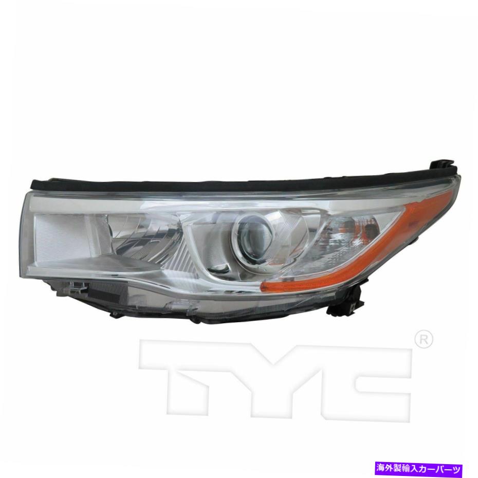 USヘッドライト 2014-2016トヨタハイランダードライバーサイドヘッドライトヘッドランプLH For 2014-2016 Toyota Highlander Driver Side Headlight Head Lamp LH【並行輸入品】