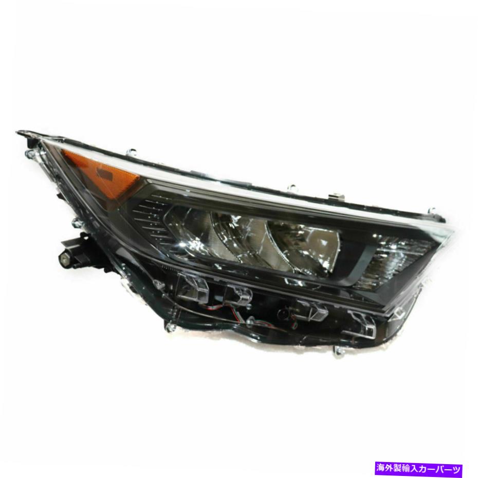 USヘッドライト 旅客右側LEDヘッドライトランプアセンブリFIT 2019-20トヨタRAV4ルXLE Passenger Right Side LED Headlight Lamp Assembly Fit 2019-20 Toyota RAV4 LE XLE【並行輸入品】