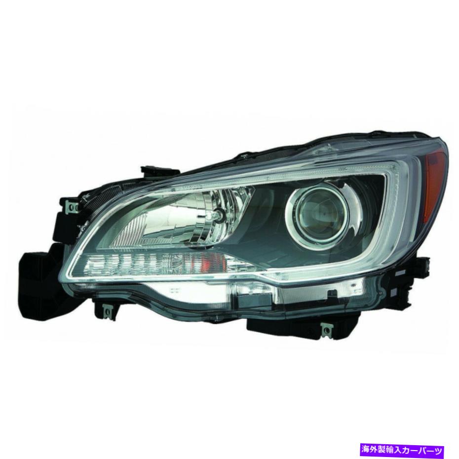 USヘッドライト Subaru Outback Headlightアセンブリ2015-2017ドライバサイドブラックSU2502149 For Subaru Outback Headlight Assembly 2015-2017 Driver Side Black SU2502149【並行輸入品】