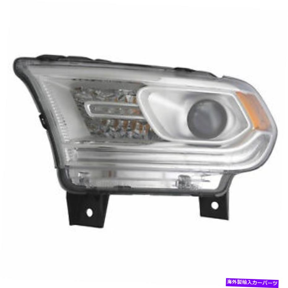 USヘッドライト 14-15 Durango Chrome W / O DRLドライバのためのハロゲンヘッドライトランプ Halogen Headlight Lamp for 14-15 Dodge Durango Chrome w/o DRL Driver Left【並行輸入品】