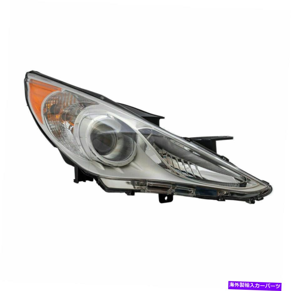 USヘッドライト 11-13アフターマーケット用の乗客ヘッドライトヘッドランプレンズアセンブリW /クロムドット Passengers Headlight Headlamp Lens Assembly w/ Chrome DOT for 11-13 Aftermarket【並行輸入品】
