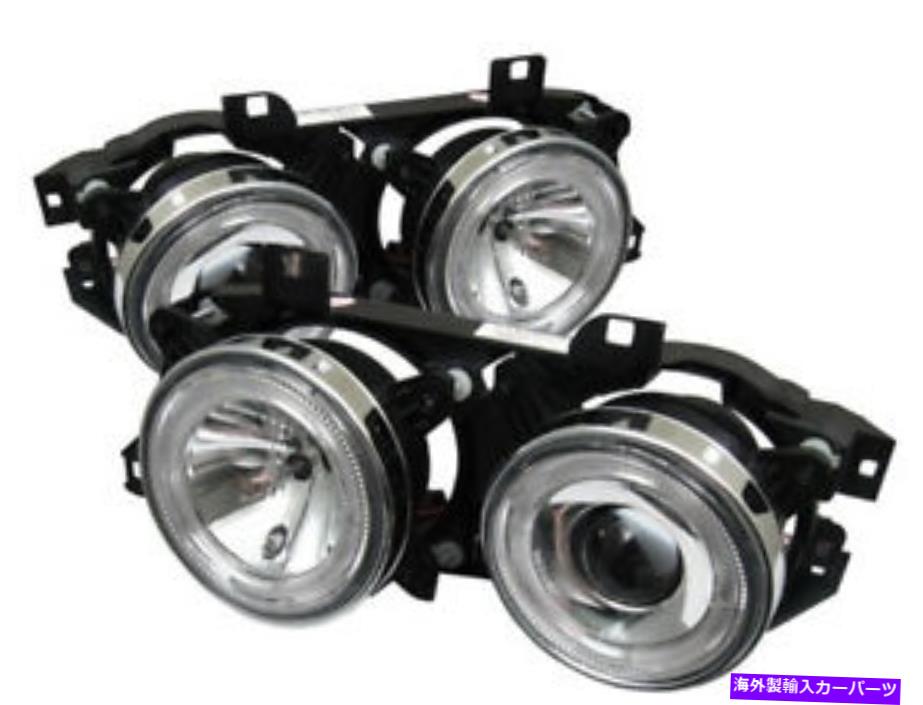 USヘッドライト BMW 89-95 E34 / 88-94 E32デュアルハロークリアプロジェクターヘッドライト BMW 89-95 E34 / 88-94 E32 Dual Halo Clear Projector Headlights【並行輸入品】