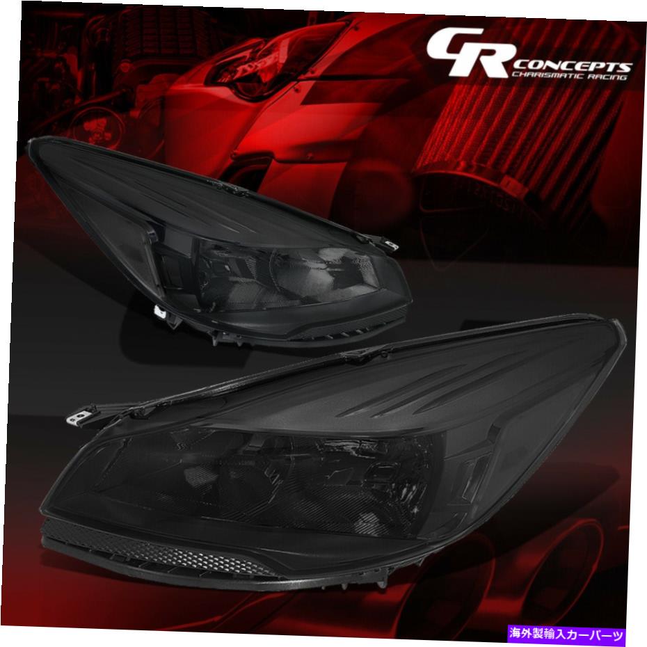USヘッドライト 2013-2016 Ford Escape用のペアスモークハウジングクリアサイドヘッドライトランプLH + RH PAIR SMOKED HOUSING CLEAR SIDE HEADLIGHT LAMPS LH+RH FOR 2013-2016 FORD ESCAPE【並行輸入品】｜Us Custom Parts Shop USDM