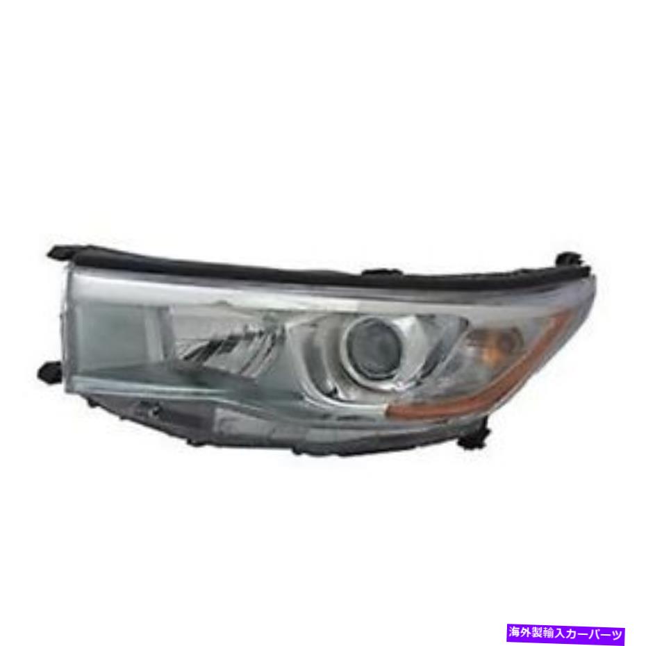 USヘッドライト 2014年トヨタハイランダー(W /スモーククローム)ドライバーサイドヘッドライトヘッドランプLH For 2014 Toyota Highlander (W/ SMOKED CHROME) Driver Side Headlight Head Lamp LH【並行輸入品】|Us Custom Parts Shop USDM