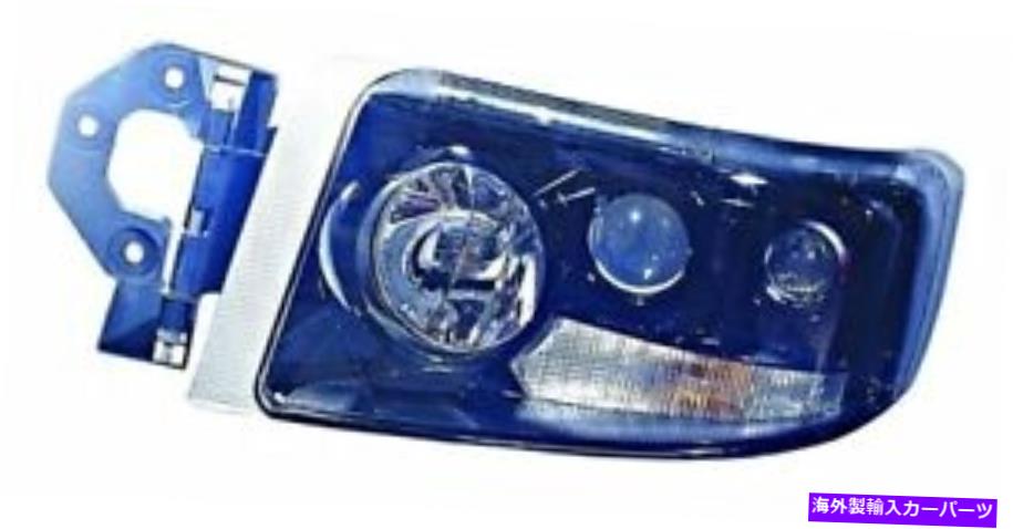 USヘッドライト RENAULT PREMIUM 2006-マニュアルブラックヘッドライトフロントランプ右RH Renault Premium 2006- Manual Black Headlight Front Lamp RIGHT RH with fog light【並行輸入品】