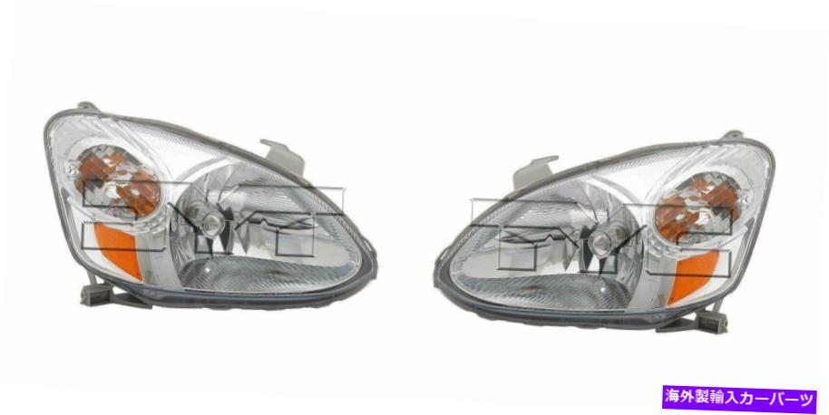 USヘッドライト 03-05トヨタエコーのための左右の置き換えヘッドライトペア Right and Left Side Replacement Headlight PAIR For 03-05 Toyota Echo【並行輸入品】