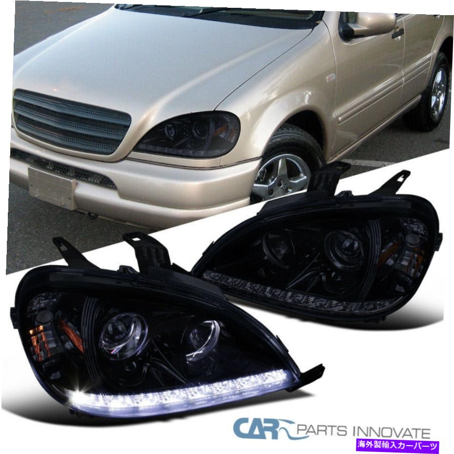 USヘッドライト 98-01ベンツW163 ML320 ML430 ML55 AMG LEDプロジェクターヘッドライトをLEDのための光沢のある黒 Glossy Black For 98-01 Benz W163 ML320 ML430 ML55 AMG LED Projector Headlights【並行輸入品】｜Us Custom Parts Shop USDM