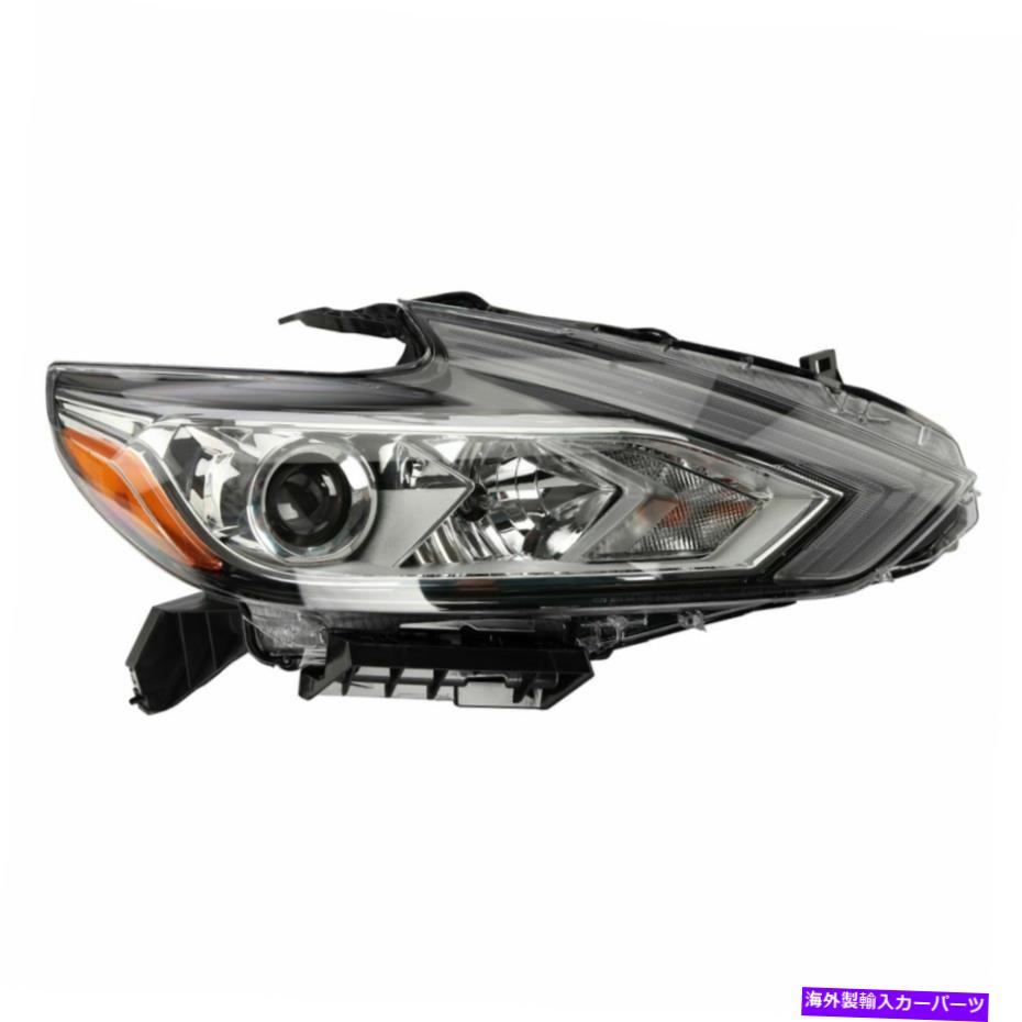 USヘッドライト 日産アルティマのためのハロゲンヘッドライトヘッドランプブラックベゼル旅客サイドRH RF Halogen Headlight Headlamp Black Bezel Passenger Side RH RF for Nissan Altima【並行輸入品】
